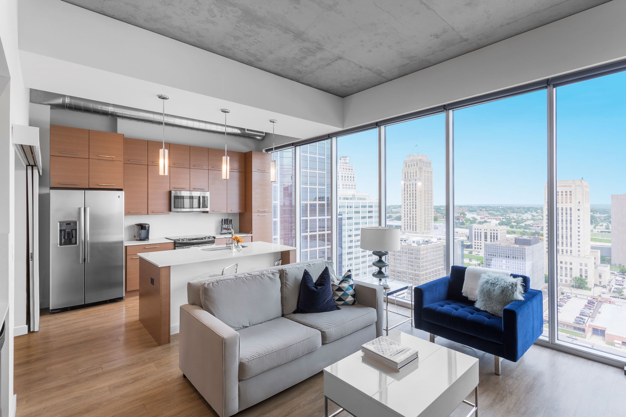 Open Concept Floorplans at One Light Luxury Apartments