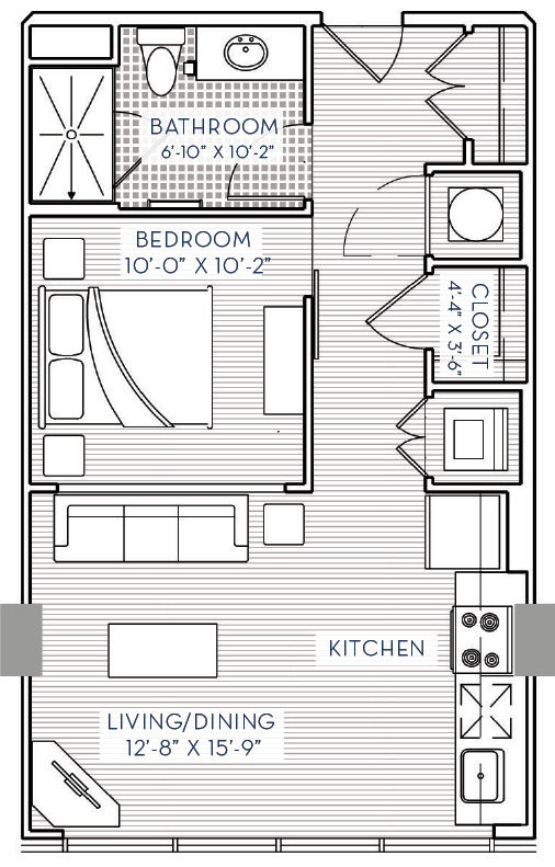 One Light Floor Plans High Rise Apartments In Kansas City Mo