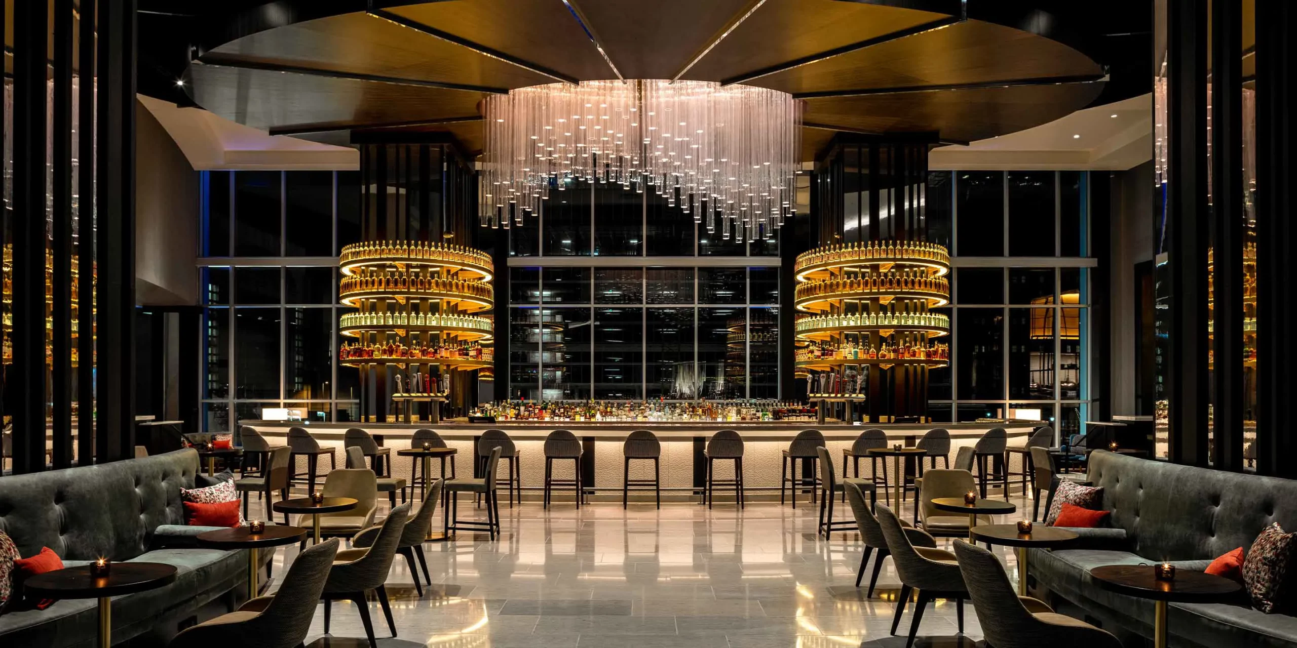The bar at the Loews Hotel in downtown Kansas City.