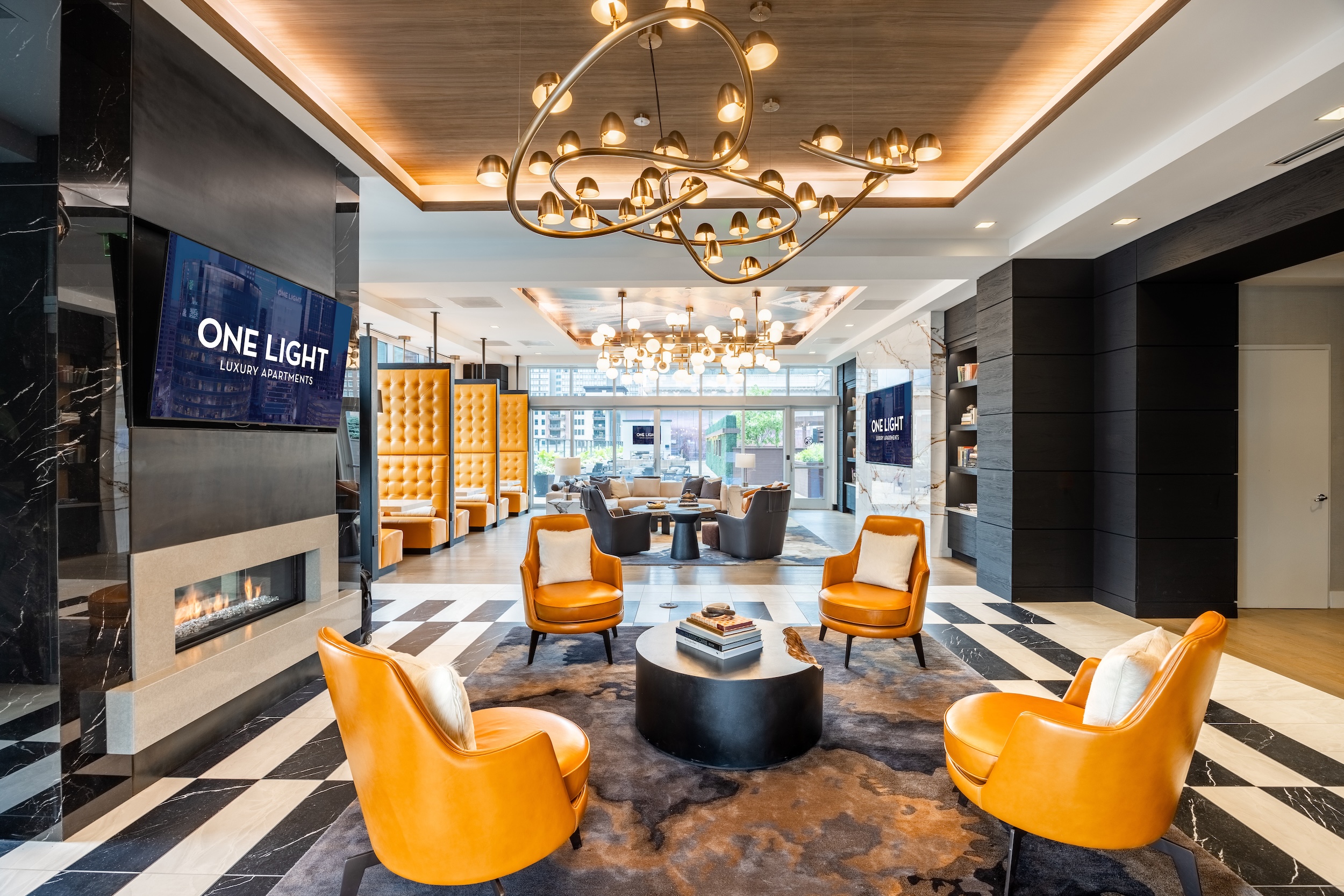 Lounge and Coworking Booths at One Light